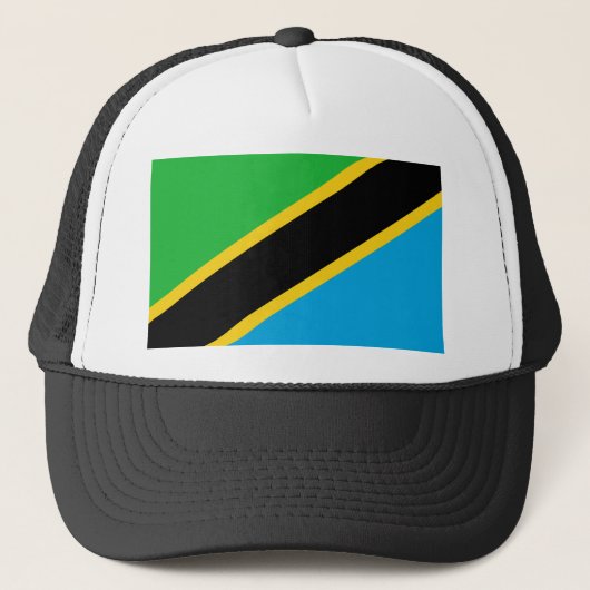 Tansania Flag Truckerkappe (Vorderseite)