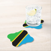 Tansania Flag Untersetzer (Vor Ort)