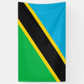 Tansania-Flagge Banner (Vertikal)