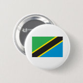Tansania-Flagge Button (Vorne & Hinten)