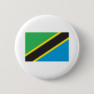 Tansania-Flagge Button