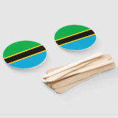 Tansania-Flagge Fächer (Non-assembled)