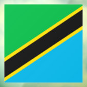 Tansania-Flagge Fensteraufkleber (Blatt 3)