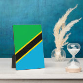 Tansania-Flagge Fotoplatte (Seite)