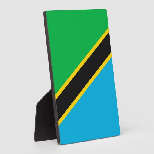 Tansania-Flagge Fotoplatte (Seite)
