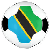 Tansania-Flagge Fußball (Gedreht)
