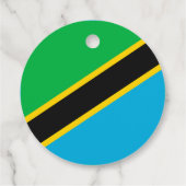 Tansania-Flagge Geschenkanhänger (Rückseite)