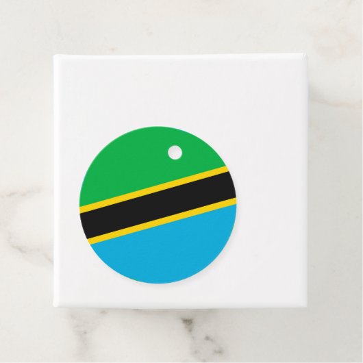 Tansania-Flagge Geschenkanhänger (Beispiel)