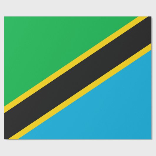 Tansania-Flagge Geschenkpapier (Flach)