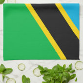 Tansania-Flagge Geschirrtuch (Gefaltet)