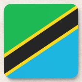 Tansania-Flagge Getränkeuntersetzer (Vorderseite)