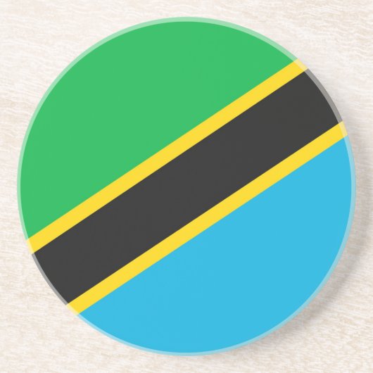 Tansania-Flagge Getränkeuntersetzer (Vorne)