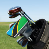 Tansania-Flagge Golf Headcover (In Situ)
