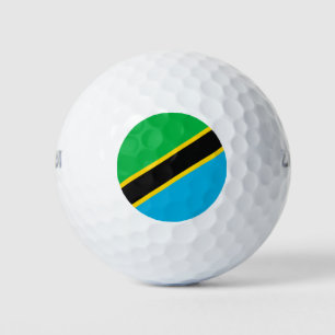 Tansania-Flagge Golfball