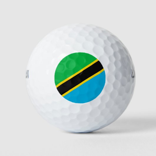 Tansania-Flagge Golfball (Vorderseite)