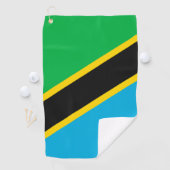 Tansania-Flagge Golfhandtuch (Insitu)