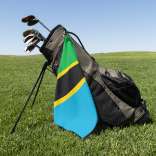 Tansania-Flagge Golfhandtuch