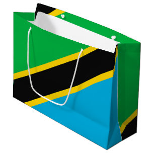 Tansania-Flagge Große Geschenktüte