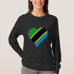 Tansania Flagge Herzlich Vintager tansanianischer T-Shirt