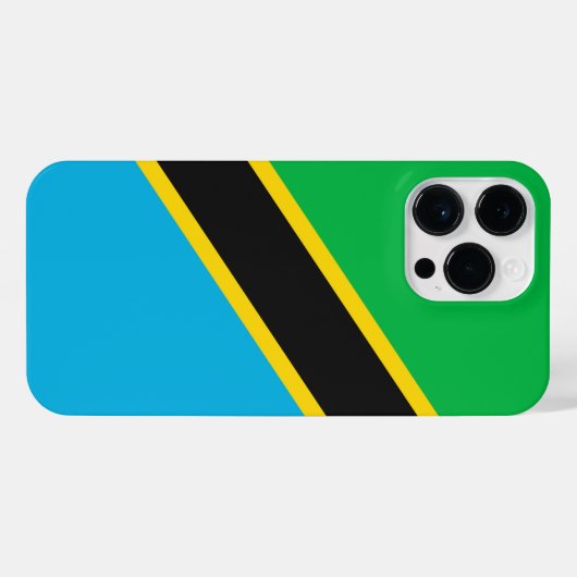 Tansania-Flagge iPhone Hülle (Rückseite (Horizontal))