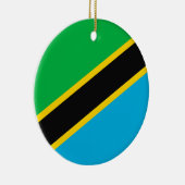 Tansania-Flagge Keramik Ornament (Rechts)