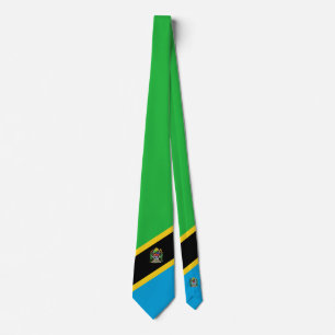 Tansania-Flagge Krawatte