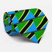Tansania-Flagge Krawatte (Gerollt)