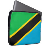 Tansania-Flagge Laptopschutzhülle (Vorne Rechts)