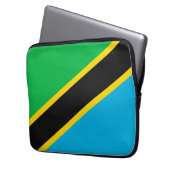Tansania-Flagge Laptopschutzhülle (Vorderseite Links)