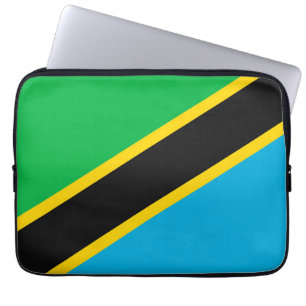 Tansania-Flagge Laptopschutzhülle