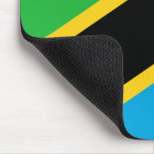 Tansania-Flagge Mousepad (Ecke)