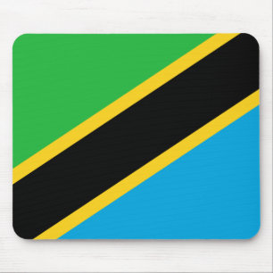 Tansania-Flagge Mousepad