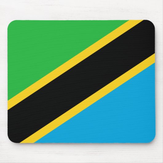 Tansania-Flagge Mousepad (Vorne)