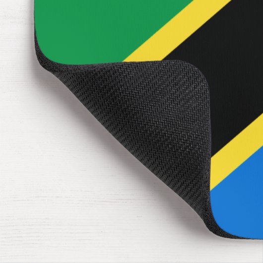Tansania-Flagge Mousepad (Ecke)