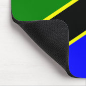 Tansania-Flagge Mousepad (Ecke)