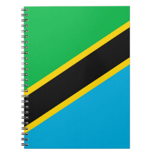Tansania-Flagge Notizblock