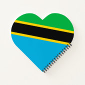 Tansania-Flagge Notizblock (Rückseite)