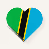 Tansania-Flagge Notizblock (Vorderseite)