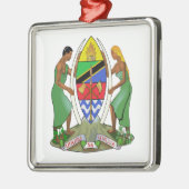 Tansania-Flagge Ornament Aus Metall (Links)
