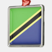 Tansania-Flagge Ornament Aus Metall (Links)