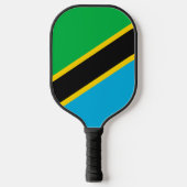 Tansania-Flagge Pickleball Schläger (Vorderseite)