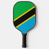 Tansania-Flagge Pickleball Schläger (Rückseite)