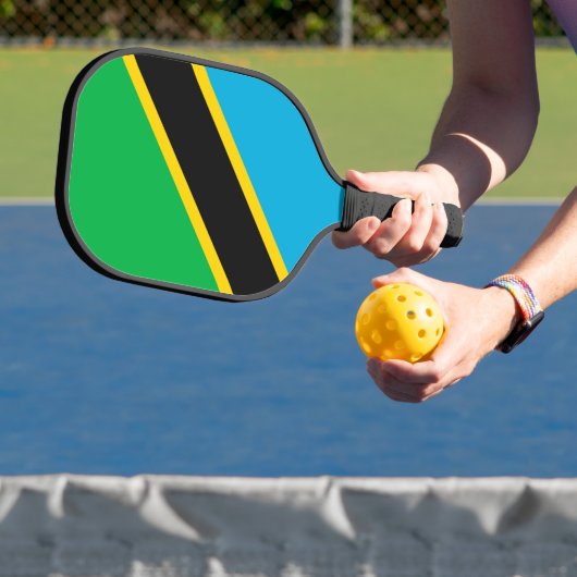 Tansania-Flagge Pickleball Schläger (InSitu)