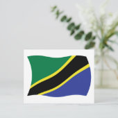 Tansania-Flagge Postkarte (Stehend Vorderseite)