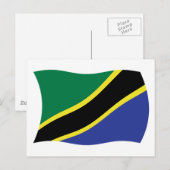 Tansania-Flagge Postkarte (Vorne/Hinten)