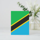 Tansania-Flagge Postkarte (Stehend Vorderseite)