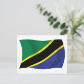 Tansania Flagge Postkarte (Stehend Vorderseite)