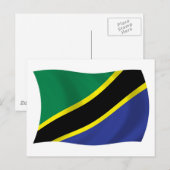 Tansania Flagge Postkarte (Vorne/Hinten)