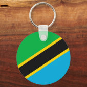 Tansania-Flagge Schlüsselanhänger (Vorderseite)