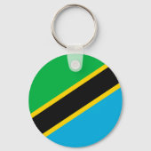 Tansania-Flagge Schlüsselanhänger (Rückseite)